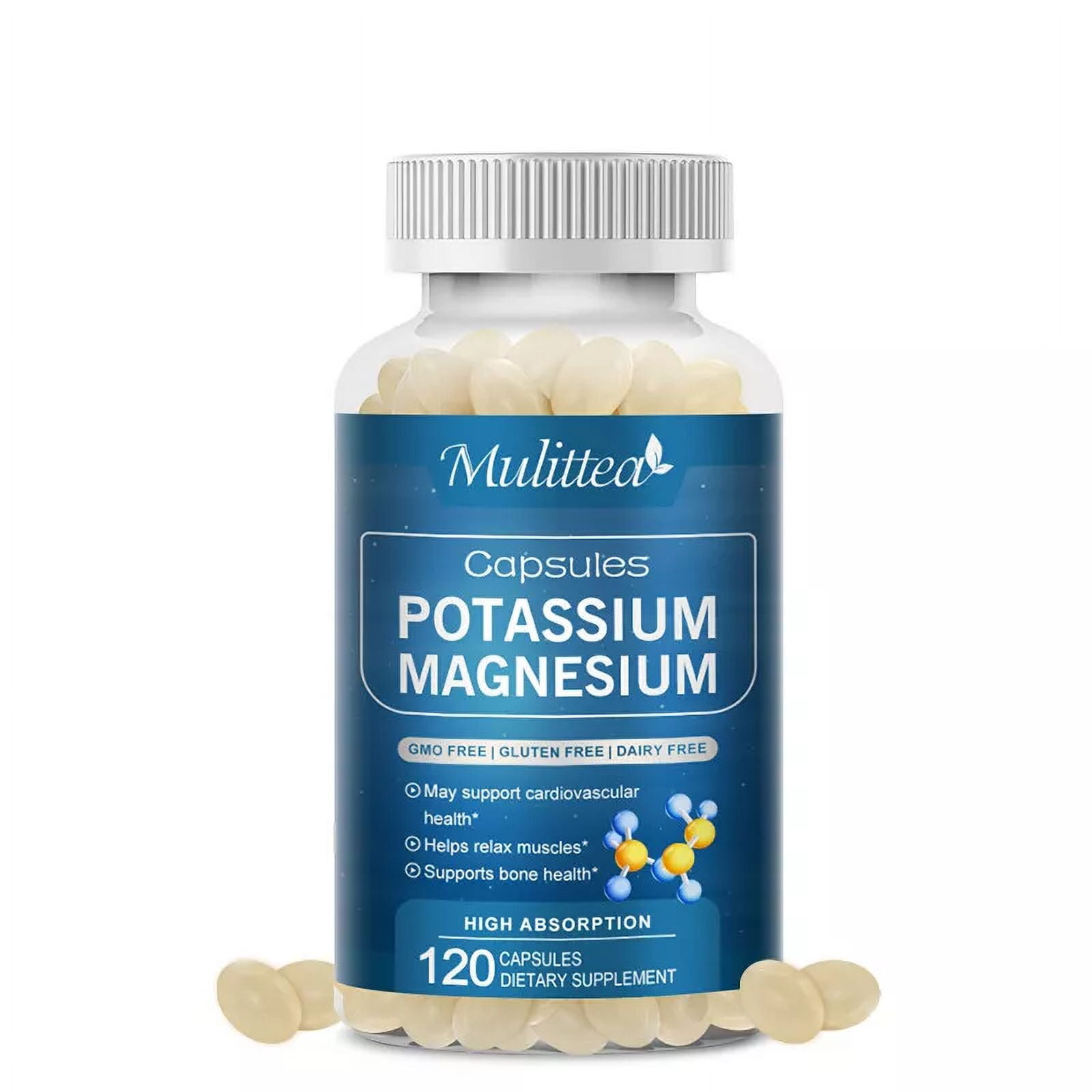 Wellvita Potassium Magnesium Capsules Blood Pressure,Immune Booster
