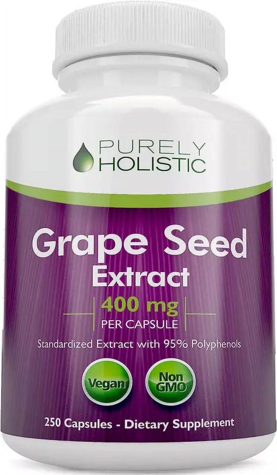 Wellvita Purely Holistic Grape Seed Extract 400 mg Vegan Capsules