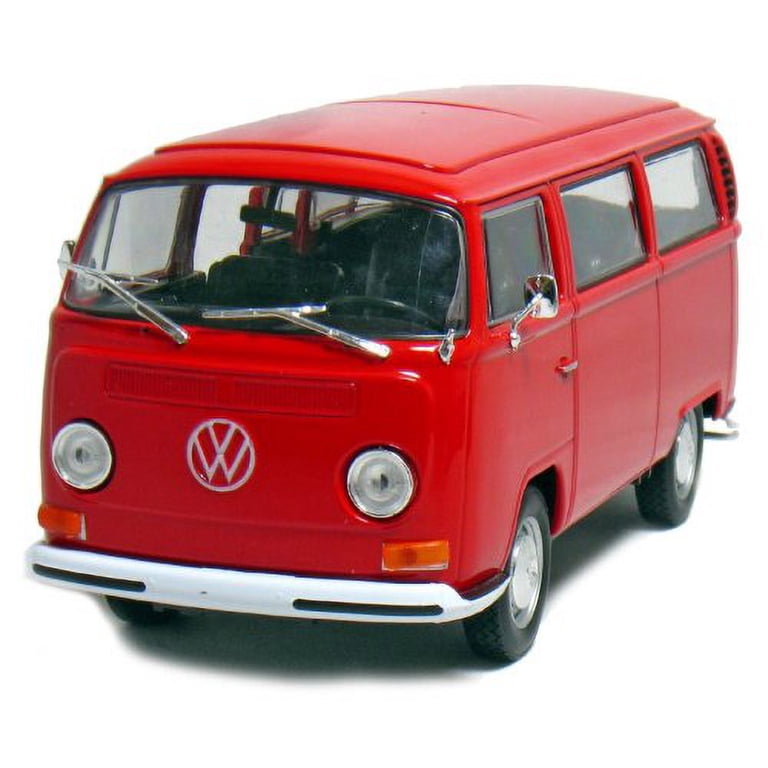 Welly 1972 Volkswagen T2 Bus 1/24 Scale Diecast Model Vehicle Red