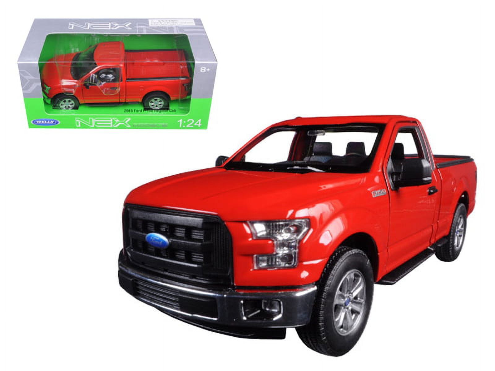 Welly 24063r 2015 Ford F 150 Pickup Truck Regular Cab Red 1 24