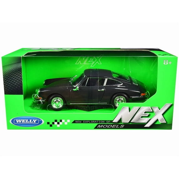 Welly 24087gry 1-24 Scale Porsche 911 Dark Gray Nex Diecast Model Car