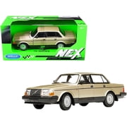 Volvo 240 GL Gold Metallic NEX Models 1 24 Diecast Model Car by Welly
