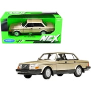 Volvo 240 GL Gold Metallic NEX Models 1/24 Diecast Model Car by Welly