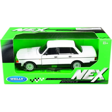 Welly 24102w 1-24 Scale Volvo 240 GL NEX Models Diecast Model Car, White