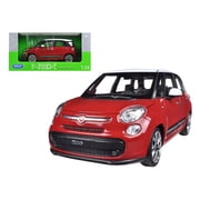 2013 Fiat 500L Red 1 24 Diecast Car Model by Welly