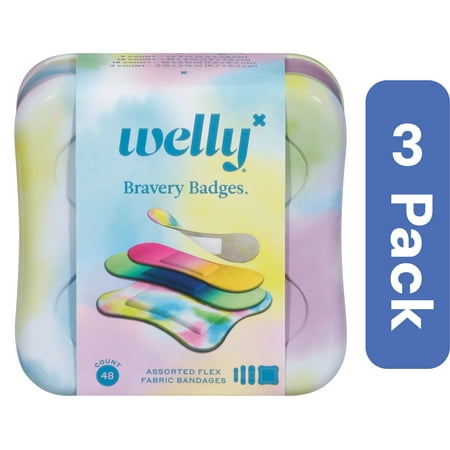 Welly Colorwash Brave Bandages 48 ct (Pack Of 3)