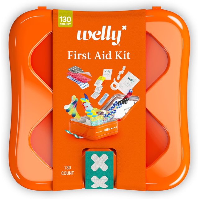 Welly First Aid Kit Adhesive Flexible Fabric and Waterproof Bandages