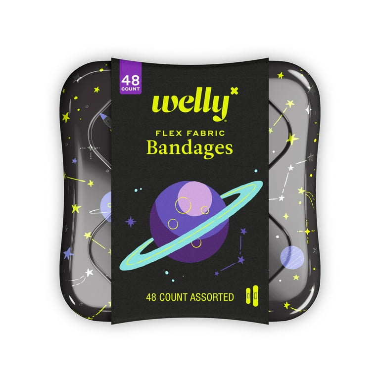 Welly Planet Pals Flex Fabric Bandages, Assorted Space Patterns
