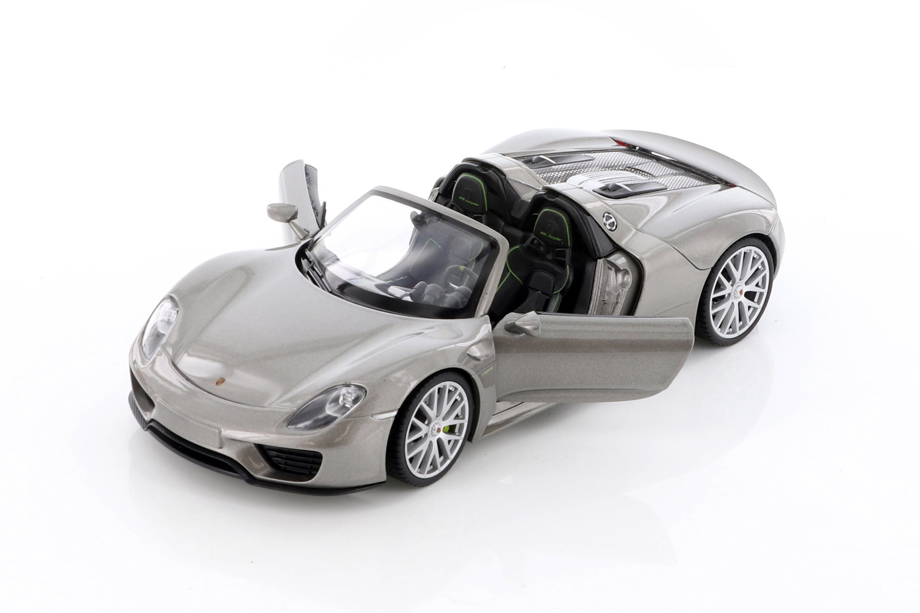 Welly Porsche 918 Spyder Silver 1:24 - Walmart.com