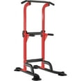 thumbnail image 1 of Wellynap Power Tower Pull up Bar, Strength Training Workout Equipment with Adjustable Height, Red, 1 of 7