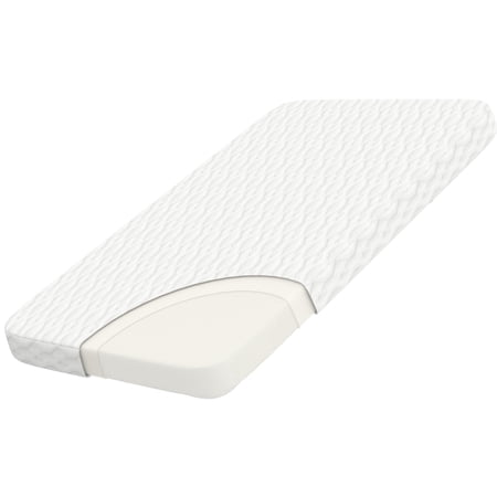 Wellzee Rectangle Bassinet Mattress Pad 28" x 15", Supportive & Breathable Fabric, Washable Cover, Fit Chicco LullaGo Anywhere