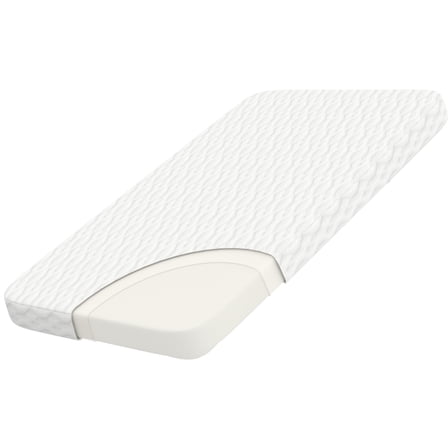 Wellzee Rectangle Bassinet Mattress 35"x20", fit for AirClub, AMKE 3in1, Besrey, Evolur, 100% Breathable Cover, Ultra Supportive Foam, Water Resistant Lining