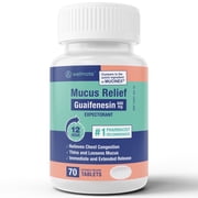 WELMATE Mucus Relief, Guaifenesin 600mg Maximum Strength - 70 Bi-layer Tablets