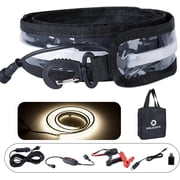 Welmotive 12V 4ft Led Light Strip Dimmable Camping Awning Light with 140 SMD 2835 LED Chips Cabinet Lights, Rv Accessories Waterproof IP67 Multi-Functional Use for Car Tent, Camper Motorhome White