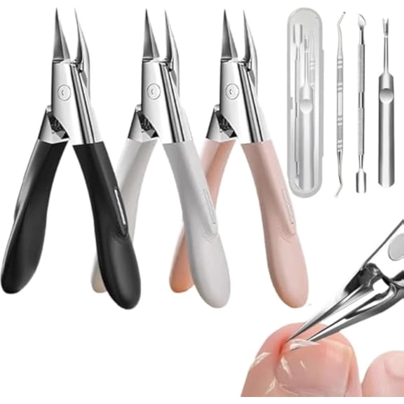 Welnax Nailpro Guard Professional Nail Clipper, Ultra-Thin Sharp Stainless Steel Blades, Featuring Permanently Sharp Steel and a Simple Pivoting Head - Easy Grip and Squeeze (Mix)