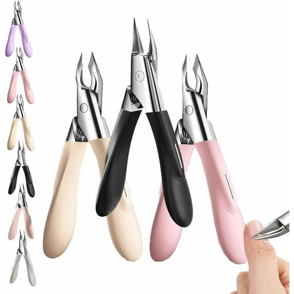 Welnax Nailpro Guard, Welnax Nail Clippers, Designed for Ingrown and Thick Nails, Portable Sharp Stainless Steel Nail Clippers, Non-Slip Handle, Easy Grip and Squeeze