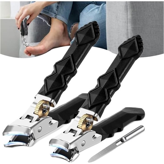 Welnax Titanclip, 2026 New Welnax Titanclip, 25° Angle & 180° Wide-Mouth Bite, Easily Cut Deep into The Nail, Waterproof and Splash-Proof, for Thick Nails (A)