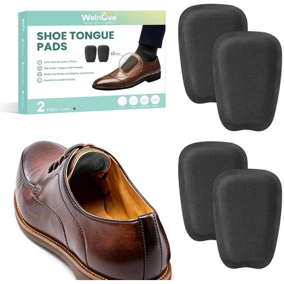 Welnove Adjustable Heel Lift Inserts, 4 Layers Shoe Lifts for Leg Length Discrepancy, Heel Pain, Cushioning Support for Heel Comfort (Beige, Size S, 2 Pack)