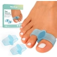 thumbnail image 1 of Welnove Bunion Corrector, Toe Separators with 2 Loops, Big Toe Spacer Suitable for Bunion and Overlap Toe (Pack of 12, Blue), 1 of 6