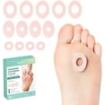thumbnail image 1 of Welnove Corn Cushions for Toes Callus Pads Self Adhesive Callus Cushions Pain Relief Water Resistant Protects Foot Toes 45 Count ,Multi Size,Pink, 1 of 6