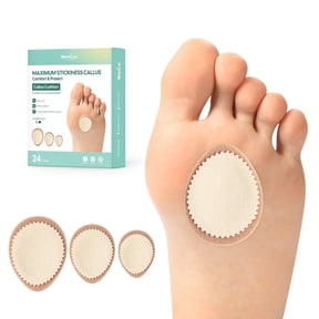 Welnove Extra Thick Adhesive Corn Callus Cushion Pads 24 Pack Felt Foam for Men Women All Shoes