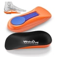 thumbnail image 1 of Welnove Gel Heel Cushion Cups With Arch Support , Plantar Fasciitis Relief, Pain, Achilles Tendonitis, Spur, Support - Women 9.5-13 & Men 8.5-12,Size L, 1 of 8