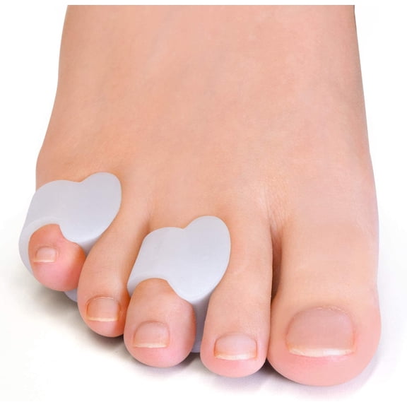 Welnove Gel Pinky Toe Separators - 12 Pack Little Toe Cushions for Preventing Rubbing & Relieving Pressure