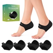 Welnove Plantar Fasciitis Gel Heel Protectors -Heel Cups for Women Men Heels Spur Pain Relief - Heel Inserts Pads for Achilles Tendonitis Dry Cracked Heel Support Cushion Size S