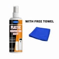 thumbnail image 1 of Weloille 1 Pack Plastic Yellow Stain Remover 3.38oz With Towel, Fast Acting Multi Surface Restorer, Safe Non Corrosive Oxidation Cleaner for Plastic Furniture Appliance Bathroom Tiles, 1 of 7