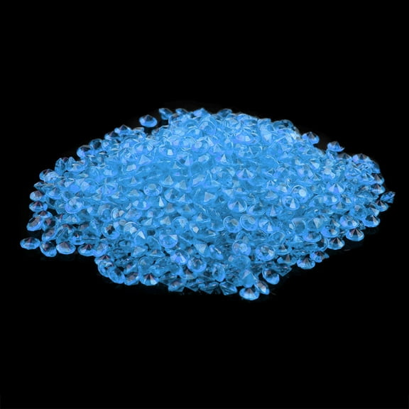 Weloille 1000pcs Diamonds Mini Diamond Crystal Acrylic Gem 4.5mm Crystal Diamond for Craft Decoration Party Anniversary Birthday Decoration Vase Filler Wedding Table Scatter