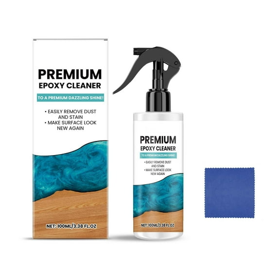 Weloille 100ml Epoxy Resin Spray with Rag Multifunctional Stain Spray Powerful Degreasing and Stain Removal