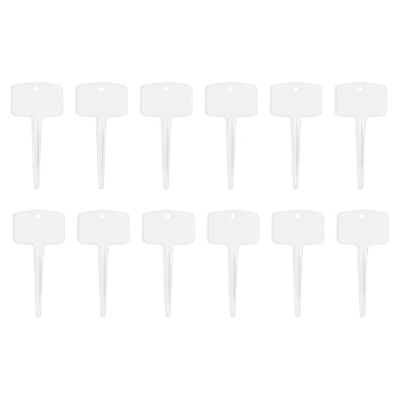 Weloille 12Pcs Flower Inserting Ground Card Gardening Label Plant Name Sign