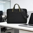 thumbnail image 1 of Weloille 14 Inch Laptop Shoulder Bag 1 Piece, Water-Resistant Padded Computer Bag, Multi-Pocket Portable Notebook Sleeve, for Business Trips, Work, Travel and Daily Commute, 1 of 6