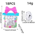 thumbnail image 1 of Weloille 18Pcs Mini Easter Decorations Eggs Unique Spotted Mini Foam Eggs for Festival Celebration Supplies Colorful Ornaments, 1 of 1