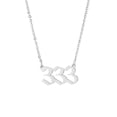 thumbnail image 1 of Weloille 1Pcs Angel Number Necklace Pendant Golden/Silver Plated Stainless Steel Necklace Jewelry Suitable for Women, 1 of 1