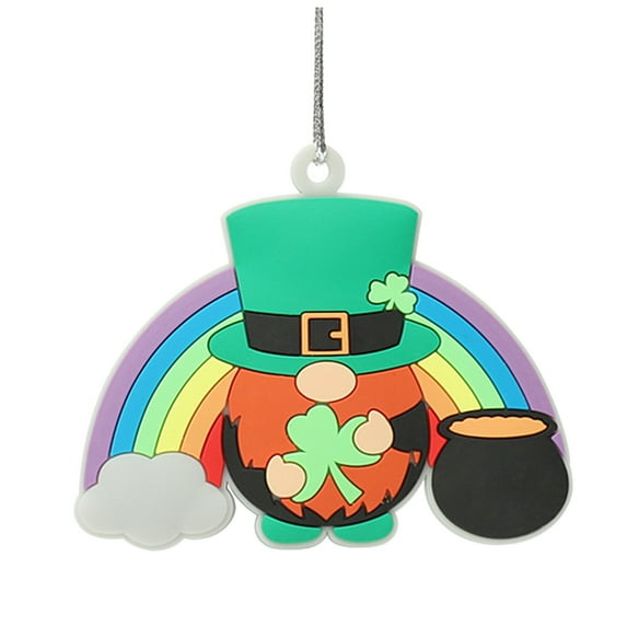 Weloille 1Pcs St. Patrick's Day Decorative Backpack Key Pendant Party Necklace