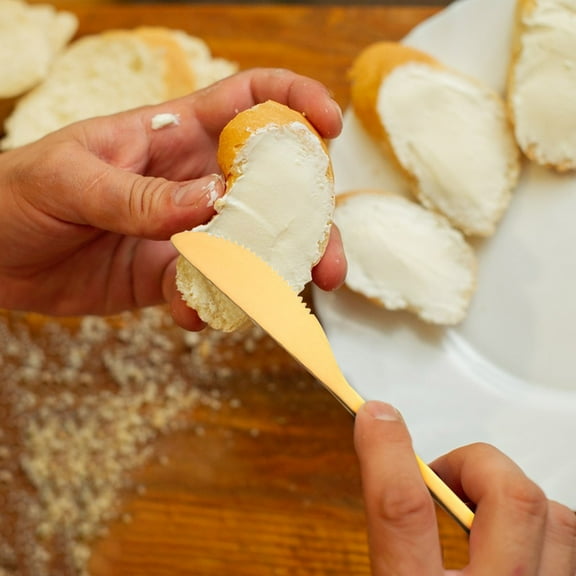 Weloille 1Pcs Stainless Steel Cutlery Knife Creative Leaves Children Cut Fruit Moon Cake Knife