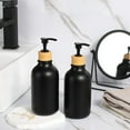 thumbnail image 1 of Weloille 2 Pack Black Soap Dispenser Hand Soap Dispenser Bathroom Plastic Hand and Dish Dispenser Set for Kitchen Refillable Liquid Soap and Lotion Dispensers Bottle, 1 of 8