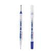 Weloille 2 Pack Long Tip Marker Pens, Dual Tip Permanent Waterproof Ink Markers, Fast Drying Smudge Proof Writing Marker Set, for Wood Plastic Glass Metal Crafting Drawing Labeling Supplies