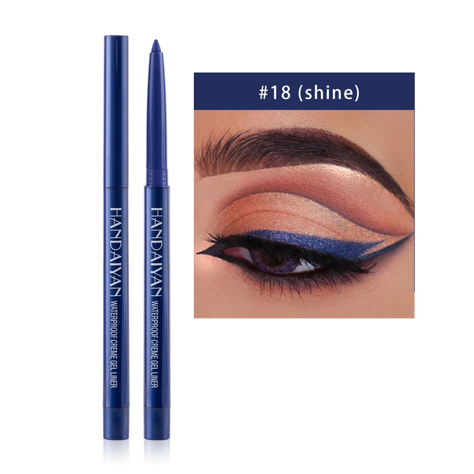 Weloille 20 Colors Matte Eyeliner Set Colorful Smudgeproof Water