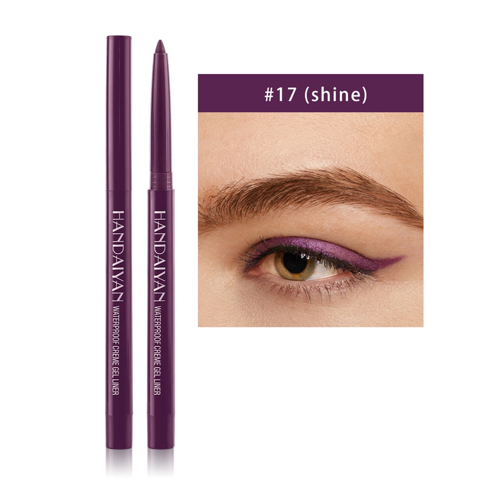 Weloille 20 Colors Matte Eyeliner Set Colorful Smudgeproof Water