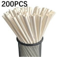 thumbnail image 1 of Weloille 200Pcs White Disposable Paper Straws co-Friendly Biodegradable Drinking Straws Bulk for Party Supplies, Bridal/Baby Shower, Birthday, Mixed Drinks, Weddings, Restaurant, 1 of 2