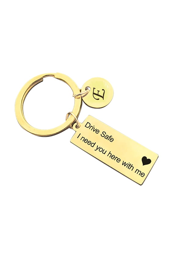 26 letter Hangtag Stainless Steel Key Drive Safe I Need You Here With You
