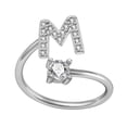 thumbnail image 1 of Weloille 26-letter Ring Set, European and American English Zircon Ring, Split Ring, 1 of 1