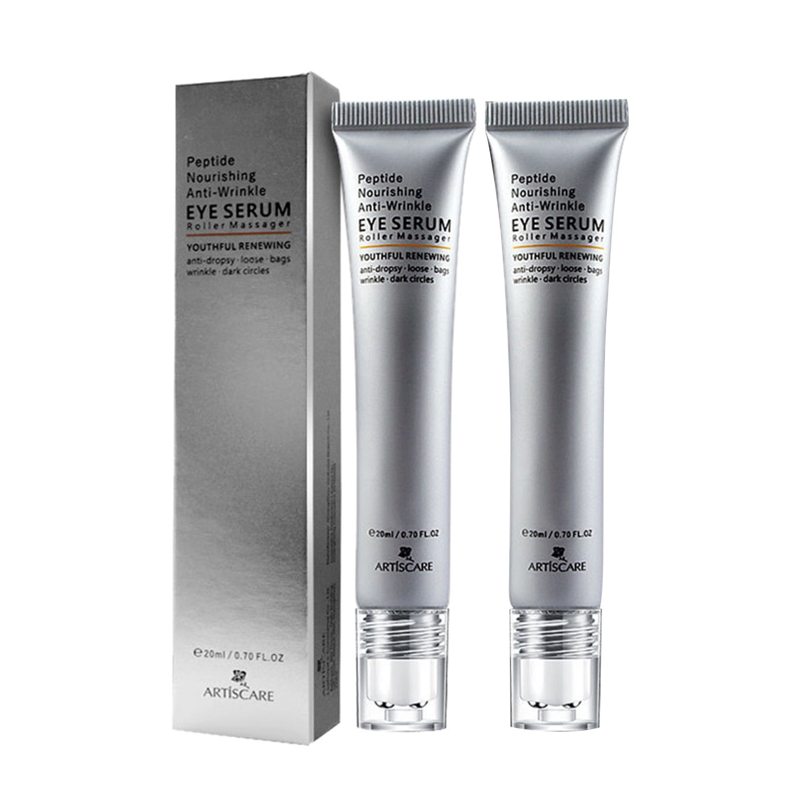 Weloille 2Pcs ARTISCARE Firming Gel Dark Circle Wrinkle Slide Ball Eye