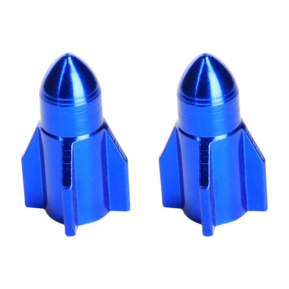 Weloille 2Pcs Aluminum Alloy Shape Bike Valve Cap
