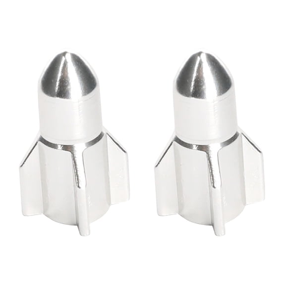 Weloille 2Pcs Aluminum Alloy Shape Bike Valve Cap