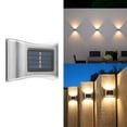 thumbnail image 1 of Weloille 2Pcs LED Solar Wall Light, Outdoor Security Wall Lamps, IP65 Waterproof Solar Outdoor Lights, Solar Fence Lights LED Solar Wall Lights for Home Garden Porch, 1 of 9