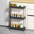 thumbnail image 1 of Weloille 3-Tier Kitchen Storage Rack 1Pc, Heavy Duty Free Standing Kitchen Organizer Shelf, Rust Resistant Shelf, Large Capacity Rack for Kitchen Pantry Bathroom Garage Storage, 1 of 6