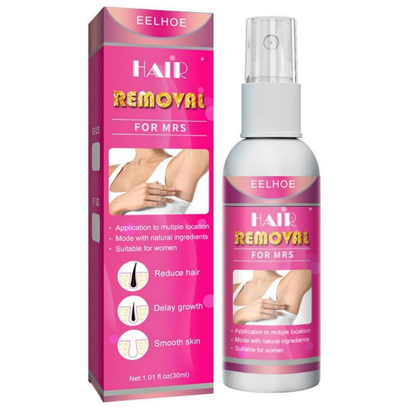 Weloille 30ml Hair Removal Spray, 2-in-1: Depilatory + Hair Suppressant, Effectively Removes Body Hair From The Roots, Easy Hair Removal for Men and Women